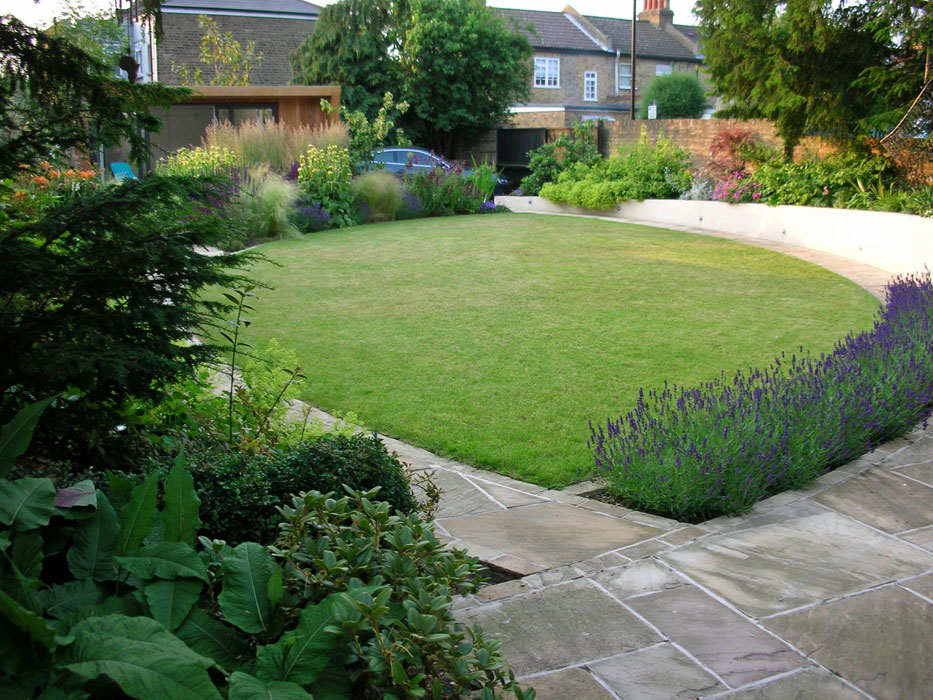 View across whole garden